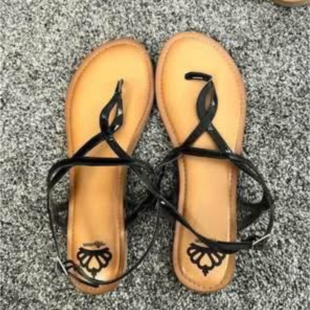 Black Strappy Sandals